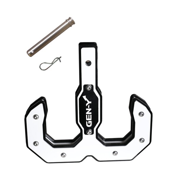 Hulk 2.0 16K Tow Hook 2 Shank Black/White with GH-099 Pin & GH-011 Clip